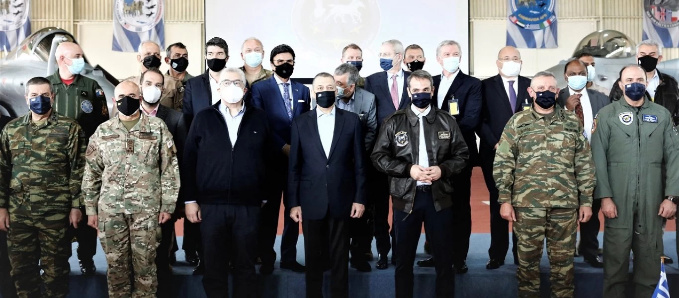 Στην αεροπορική βάση της Ανδραβίδας ο Κ.Μητσοτάκης για τον «Ηνίοχο 2021» (φώτο)